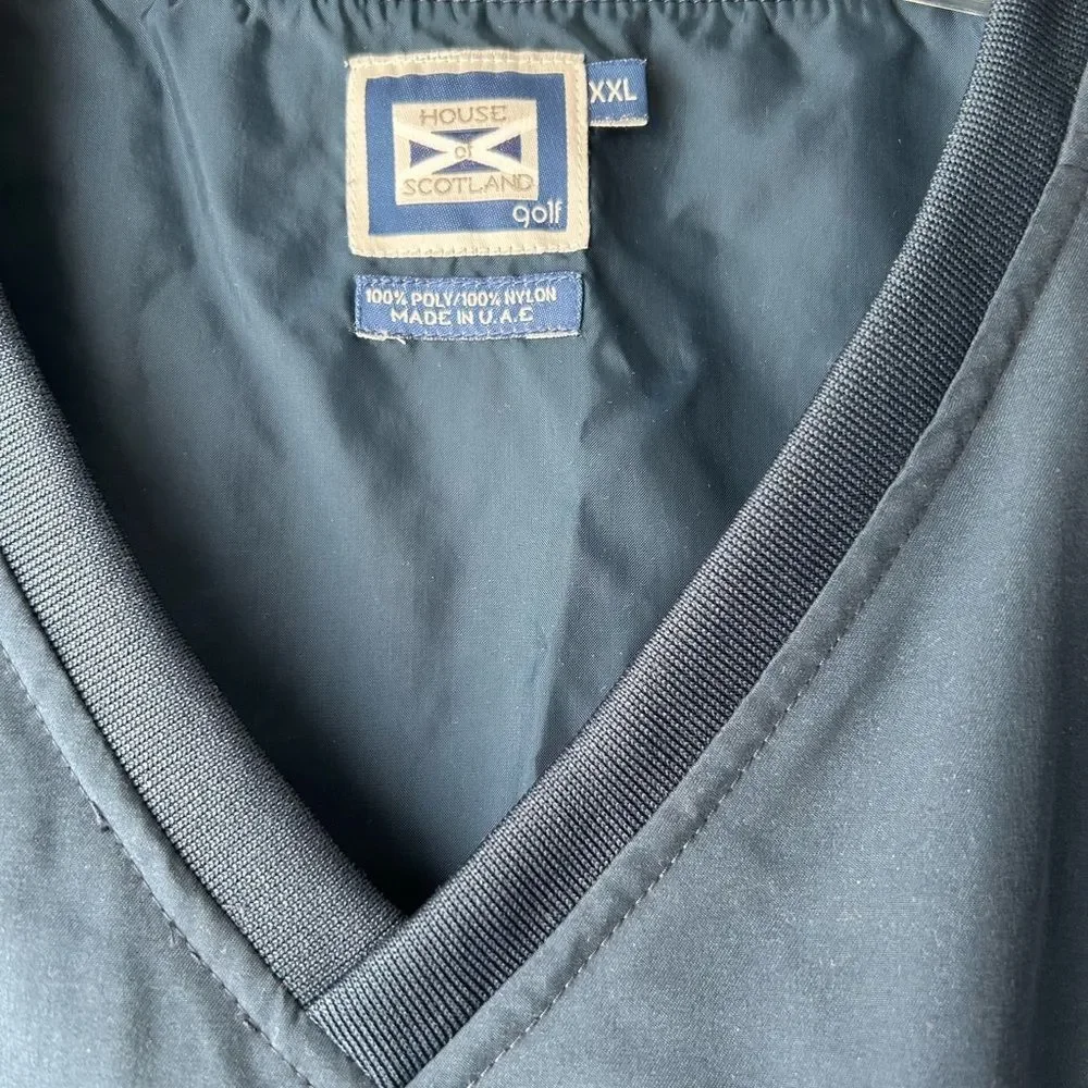 House of Scotland Golf men’s Blue Sleeveless V-Neck Vest Top Size XXL